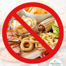 Bad acid diet in fried foods so avoid!