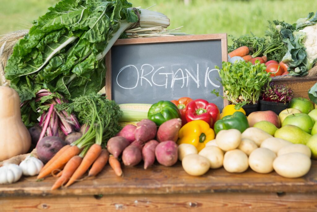 Organic Food for good Health. Organic foods